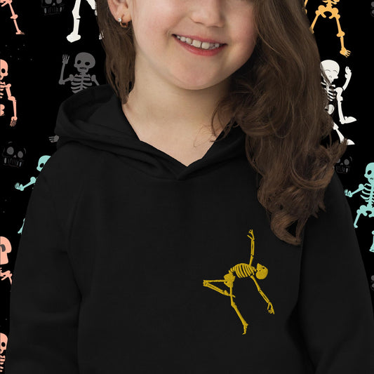 DANCE HALLOWEEN Embroidered Kids eco hoodie