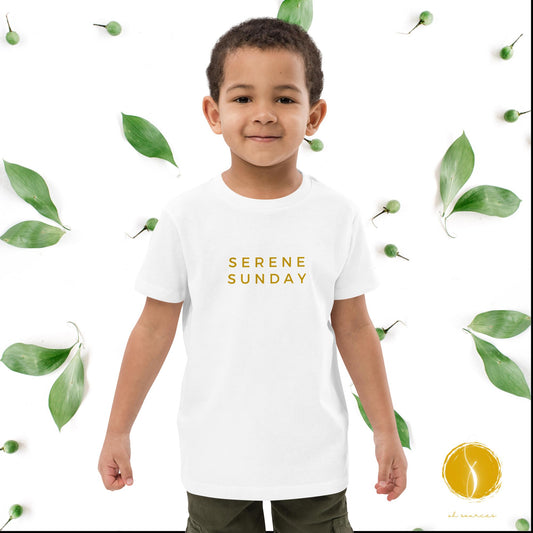 SERENE SUNDAY Organic cotton kids t-shirt