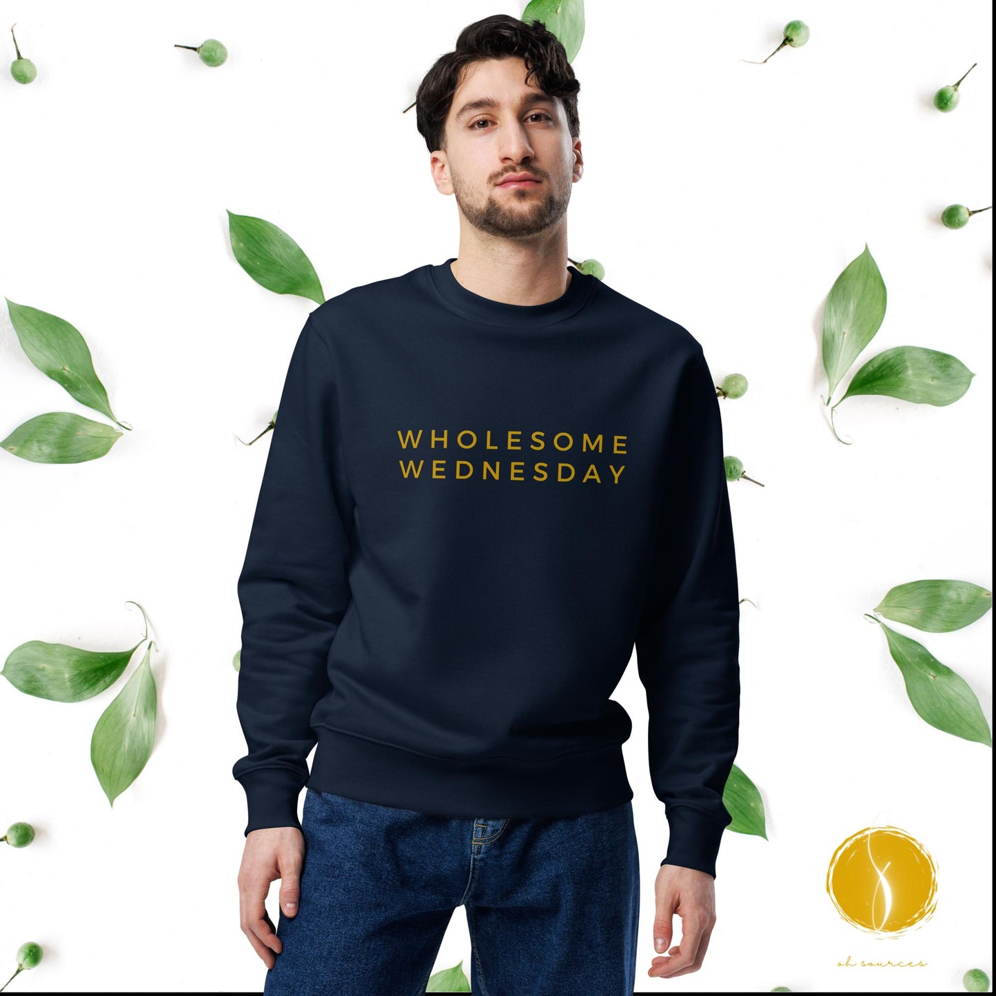 WHOLESOME WEDNESDAY Unisex eco sweatshirt