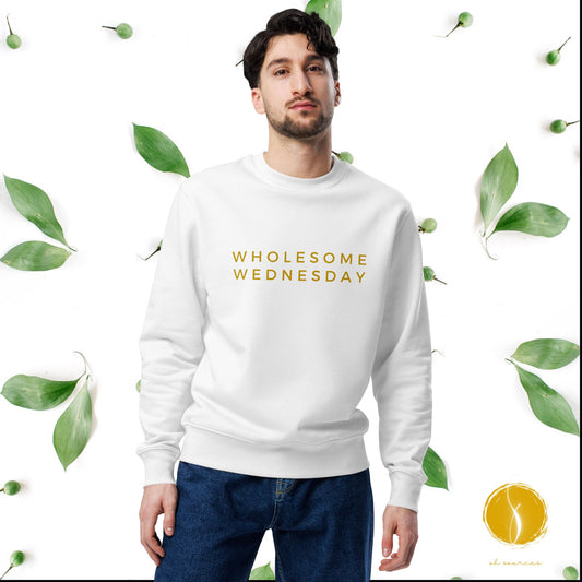 WHOLESOME WEDNESDAY Unisex eco sweatshirt